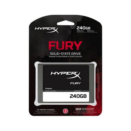 Твердотельный накопитель SSD Kingston HyperX Fury 240GB (500Мб/c)
